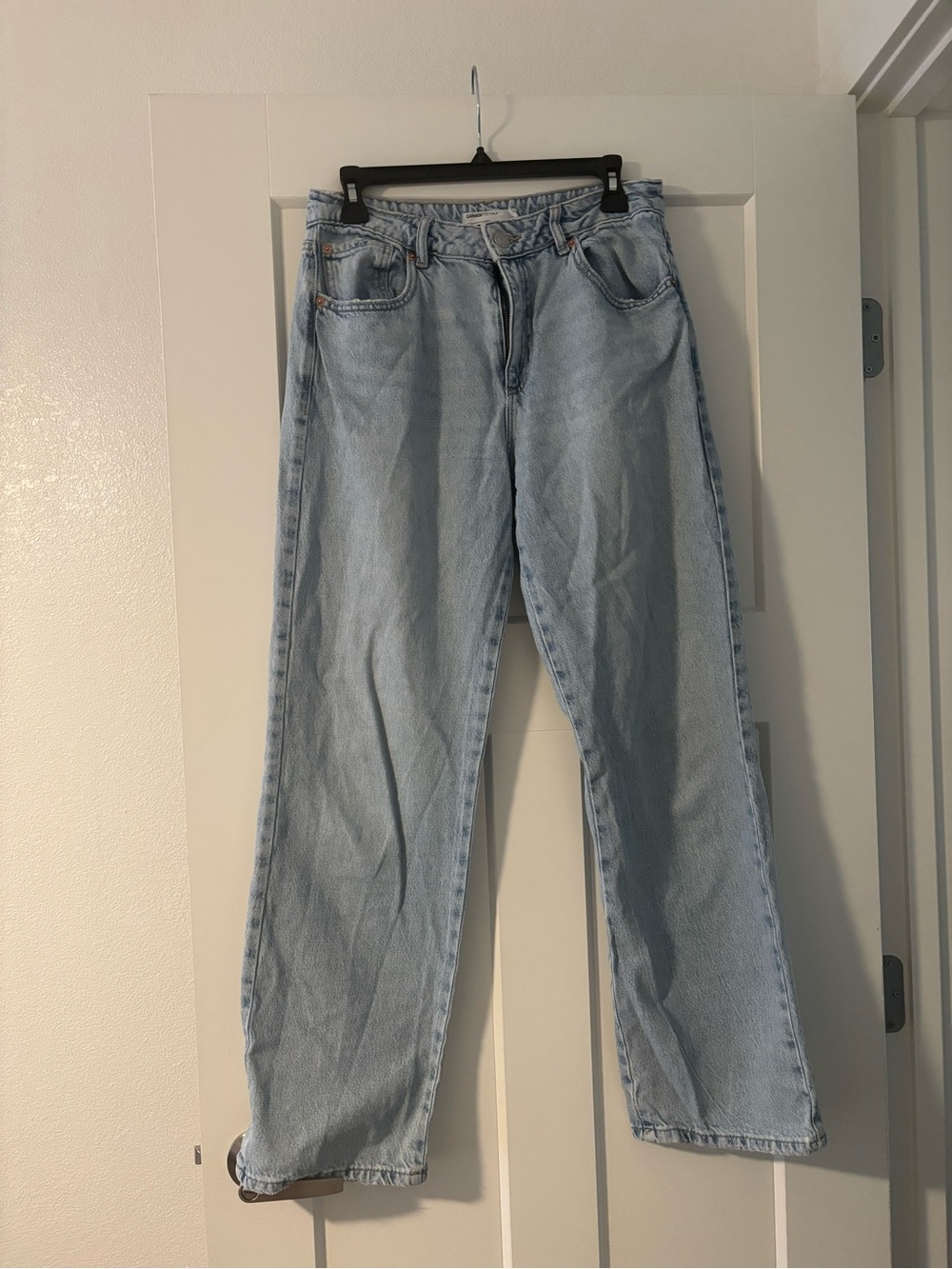 Garage Light Blue Straight Leg Jeans